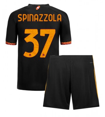 AS Roma Leonardo Spinazzola #37 Replika Babytøj Tredje sæt Børn 2023-24 Kortærmet (+ Korte bukser)